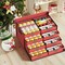 Christmas Ornament Storage - 128-3" Ornaments Organizer Storage Box, Holiday Ornament Storage Container with 8 Removable Trays